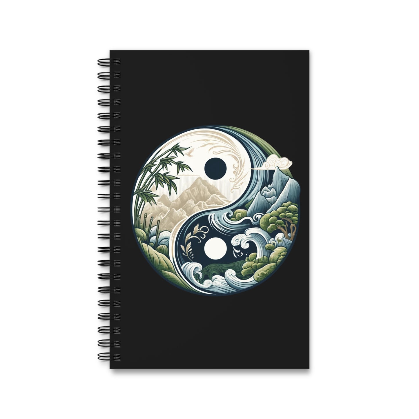 Yin & Yang Mountain - Spiral Notebook