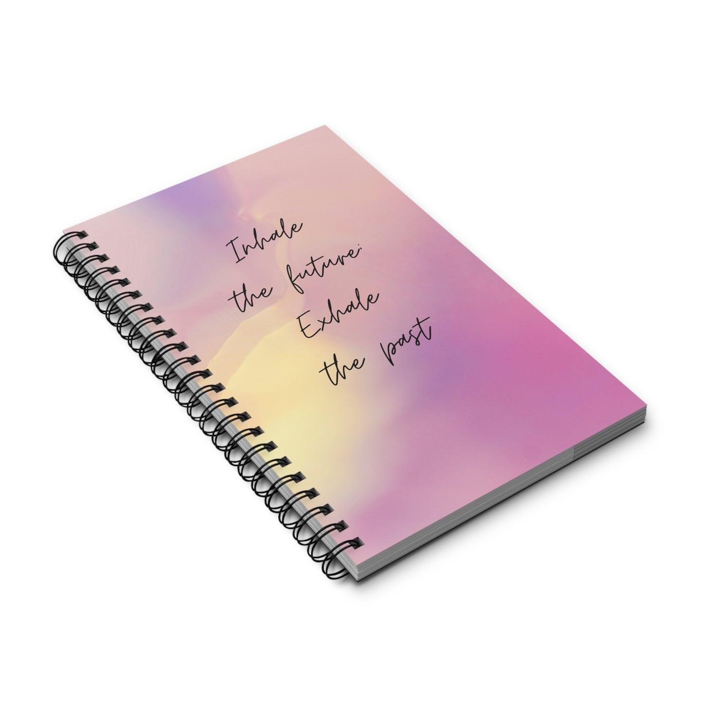 Inhale Exhale - Spiral Notebook