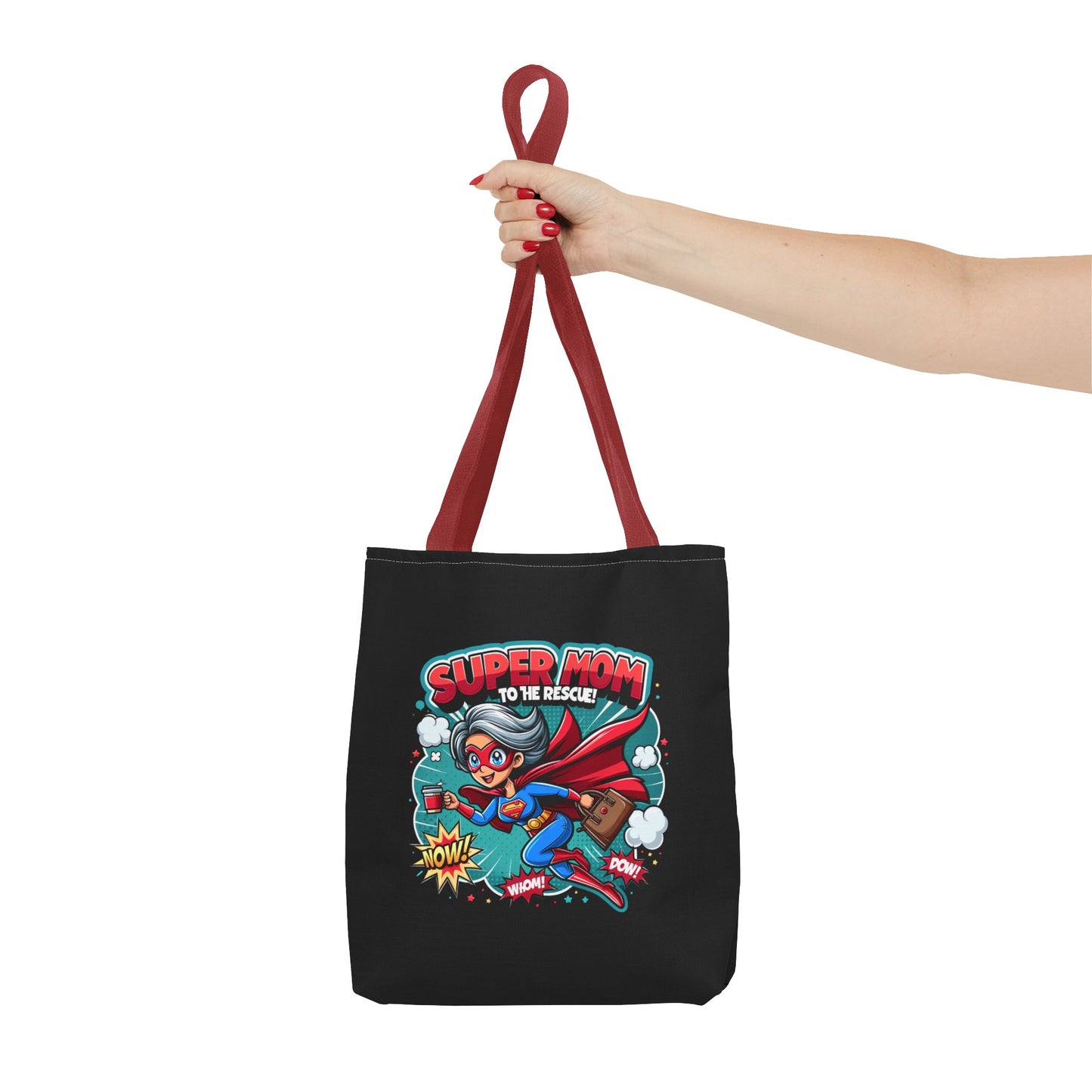 Super Mom to the rescue - Full colour tote bag