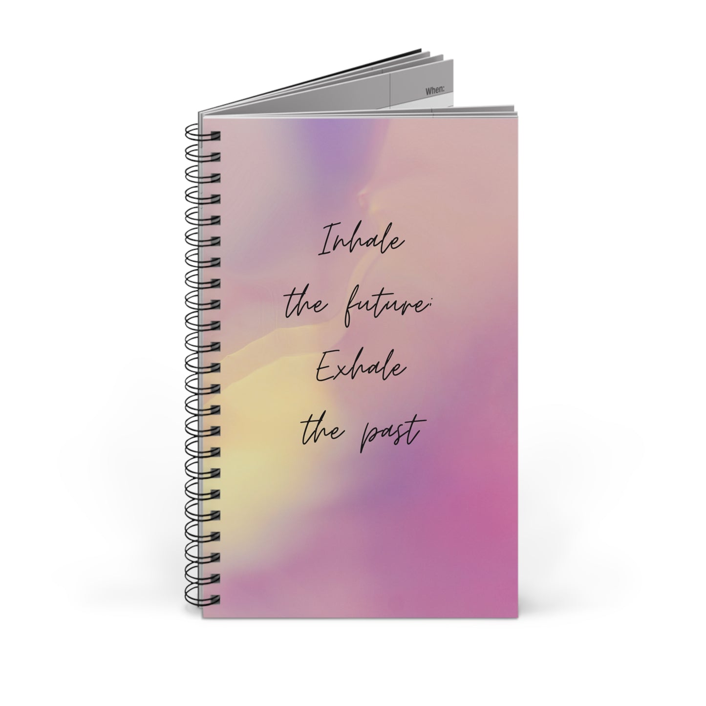 Inhale Exhale - Spiral Notebook