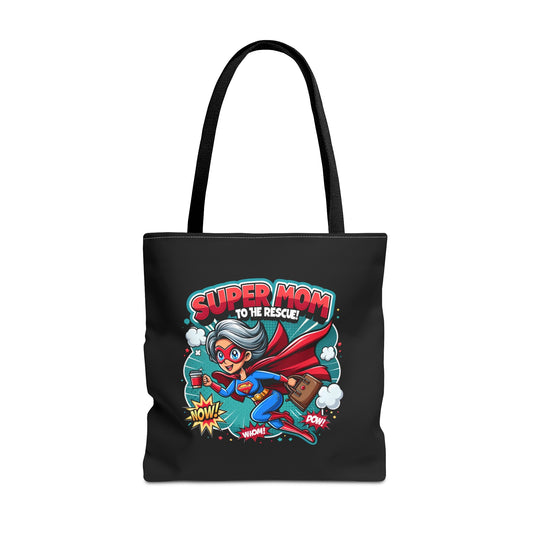 Super Mom to the rescue - Full colour tote bag