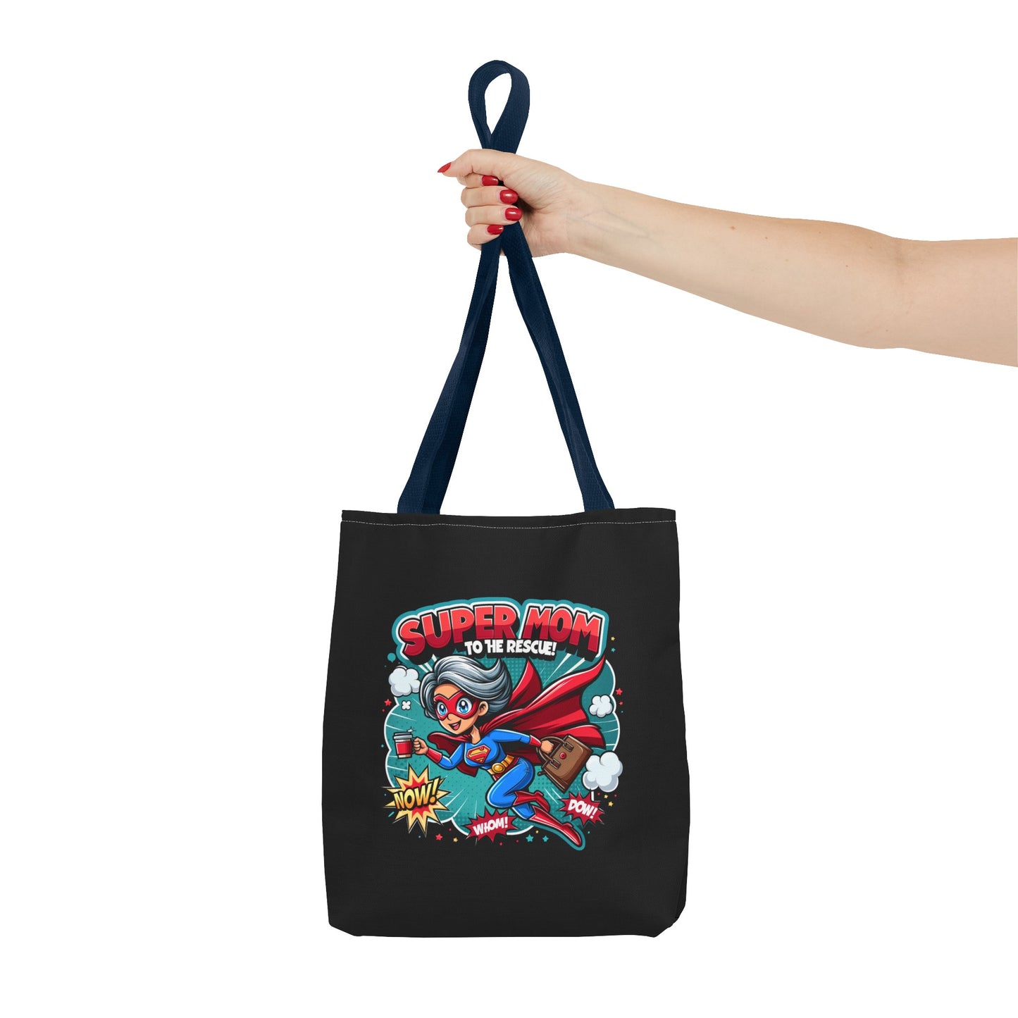 Super Mom to the rescue - Full colour tote bag