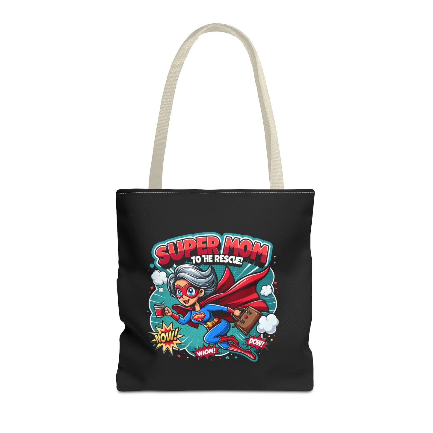 Super Mom to the rescue - Full colour tote bag