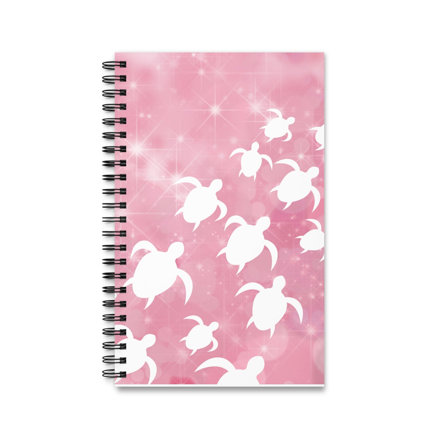 Pink Turtle - Spiral Notebook