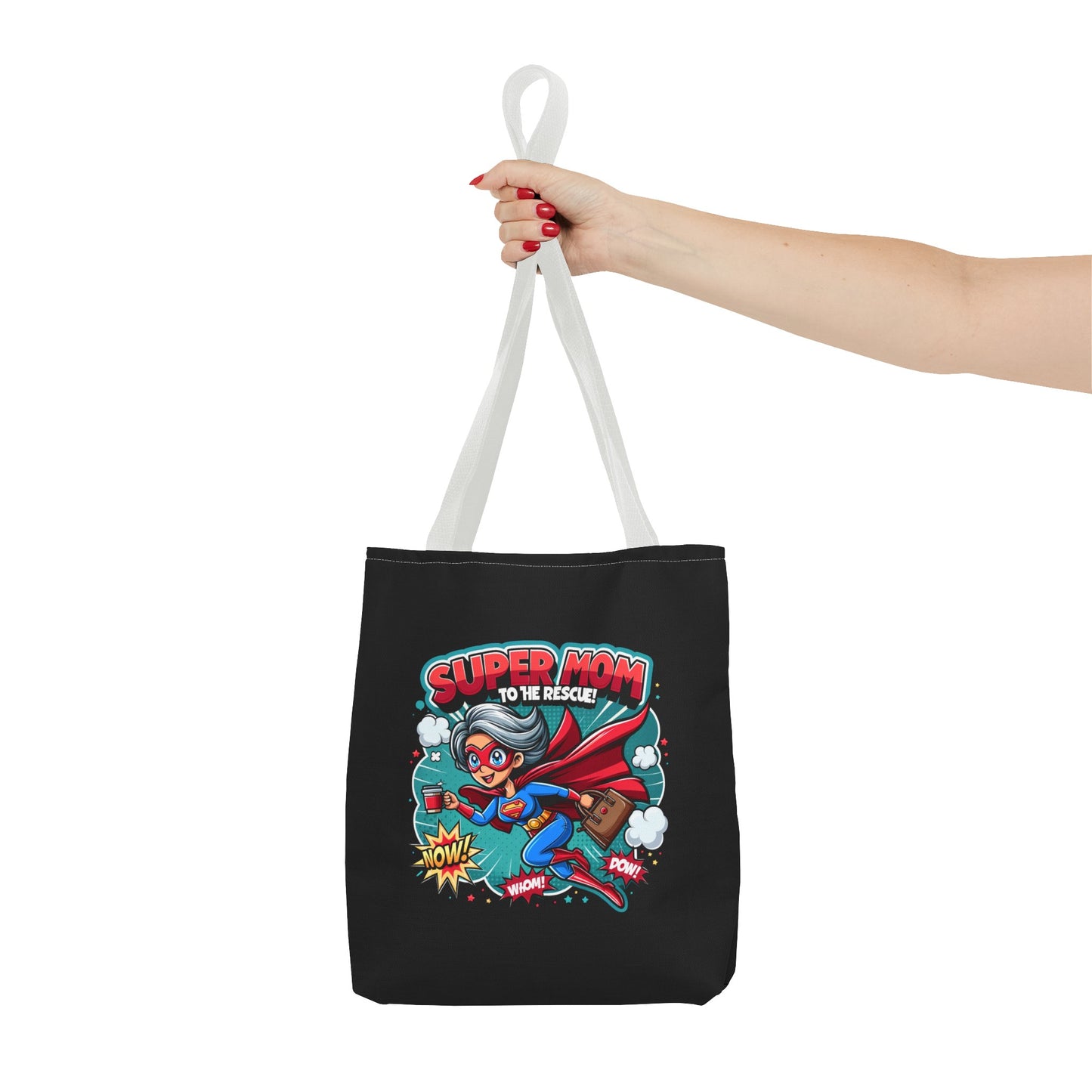 Super Mom to the rescue - Full colour tote bag