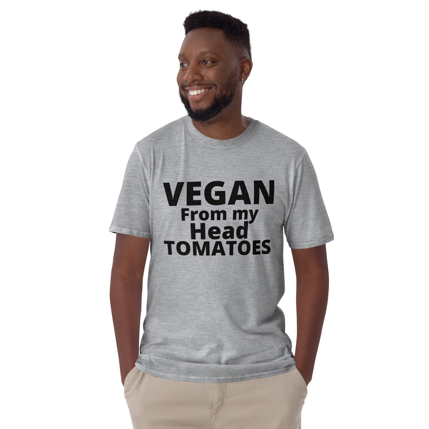 VEGAN from my head tomatoes- Unisex T-Shirt