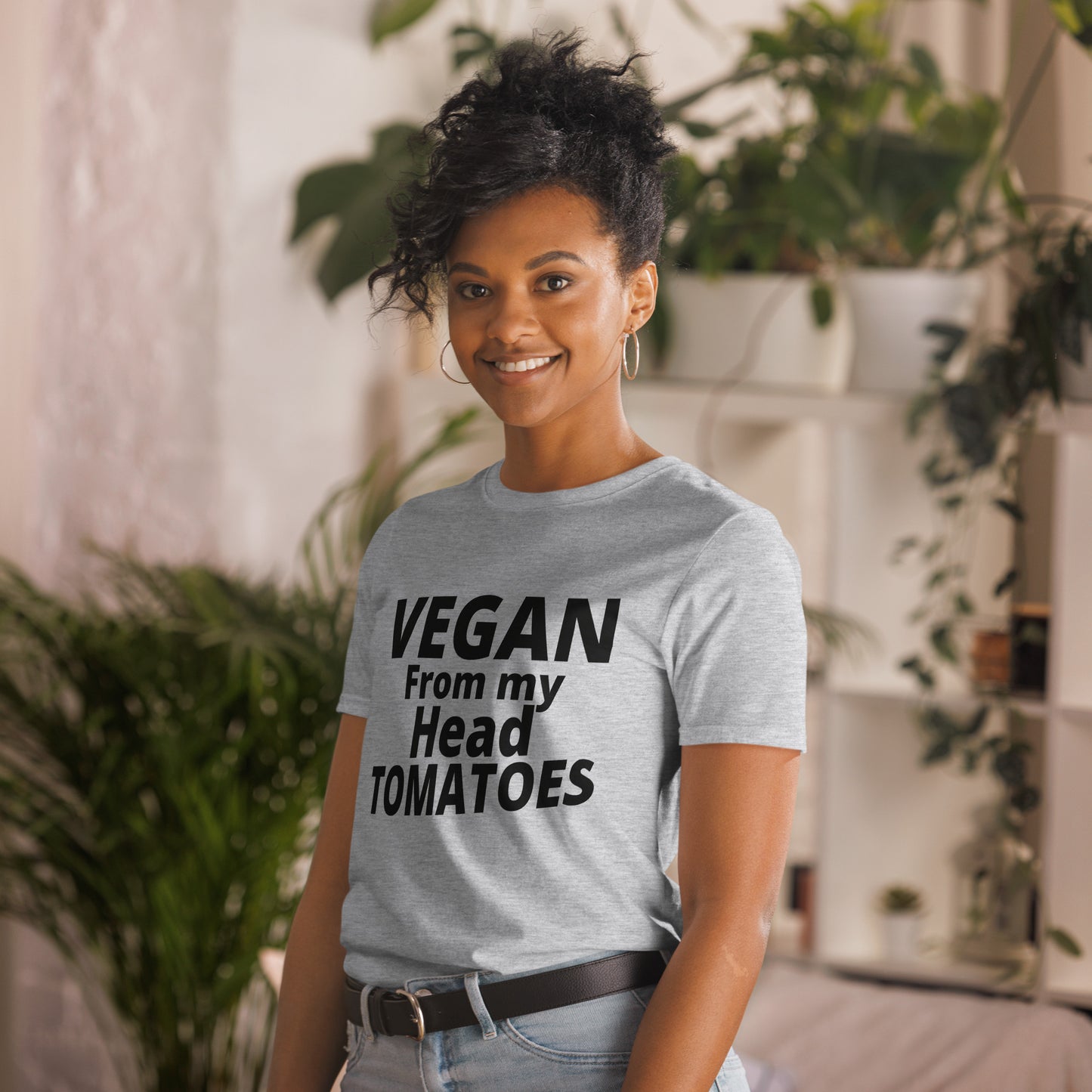 VEGAN from my head tomatoes- Unisex T-Shirt