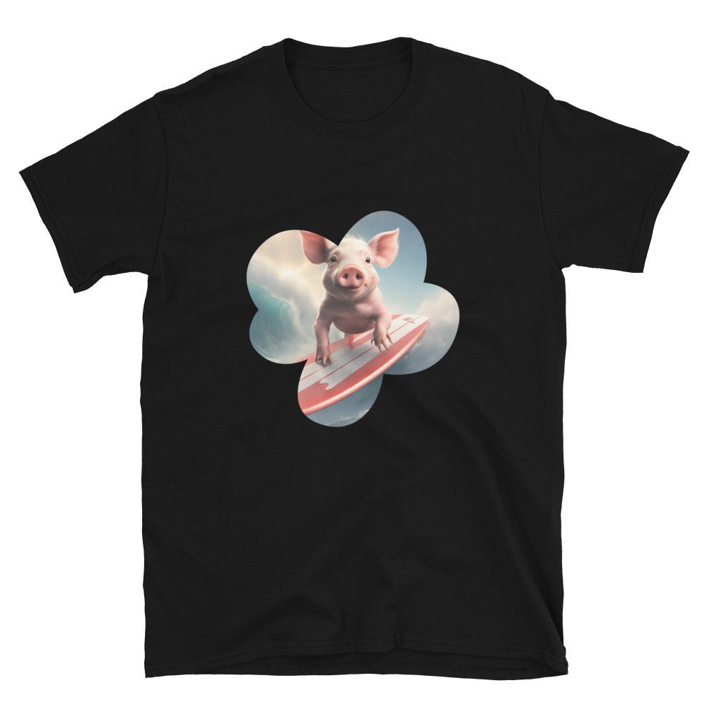 Surfing Pig - Unisex T-Shirt