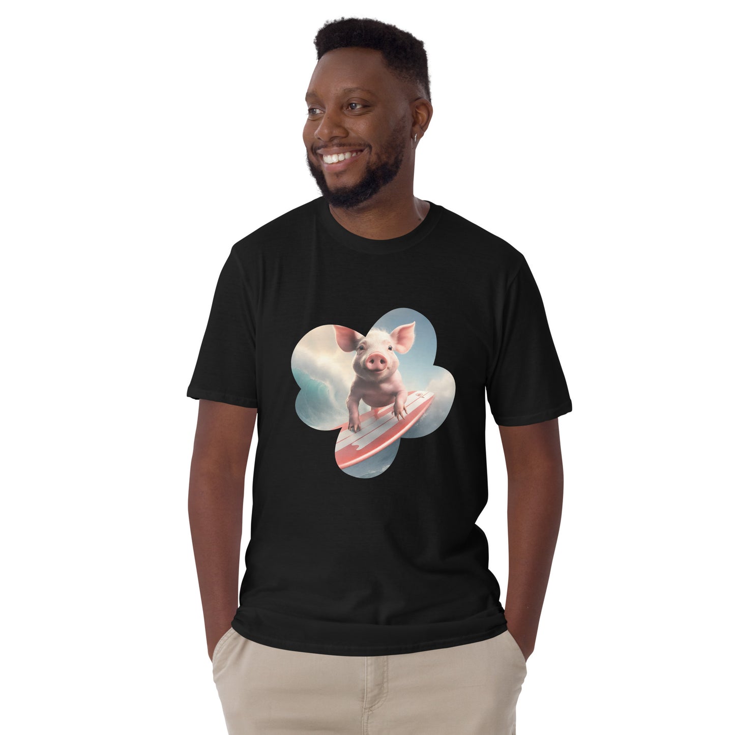 Surfing Pig - Unisex T-Shirt