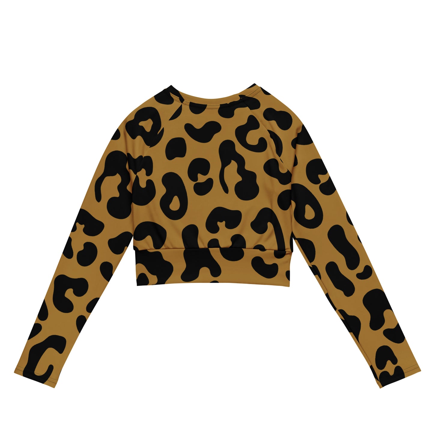 Cheetah gold - Long-sleeve crop top