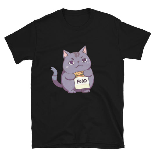 Fat cat begging for food - Unisex T-Shirt