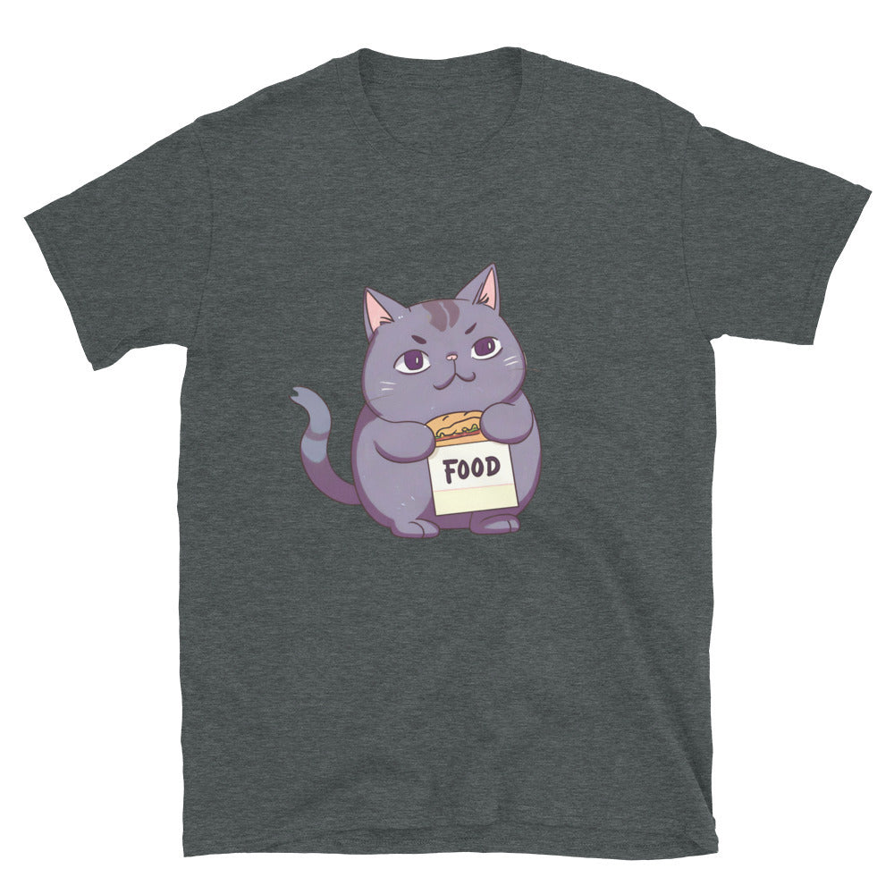 Fat cat begging for food - Unisex T-Shirt