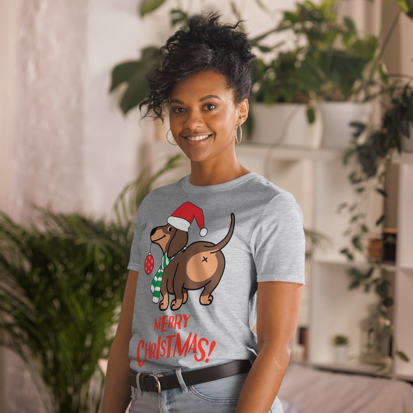 Merry Christmas dog butt - Unisex T-Shirt