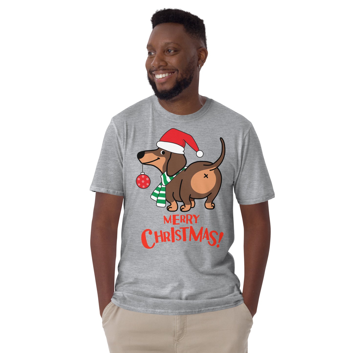 Merry Christmas dog butt - Unisex T-Shirt