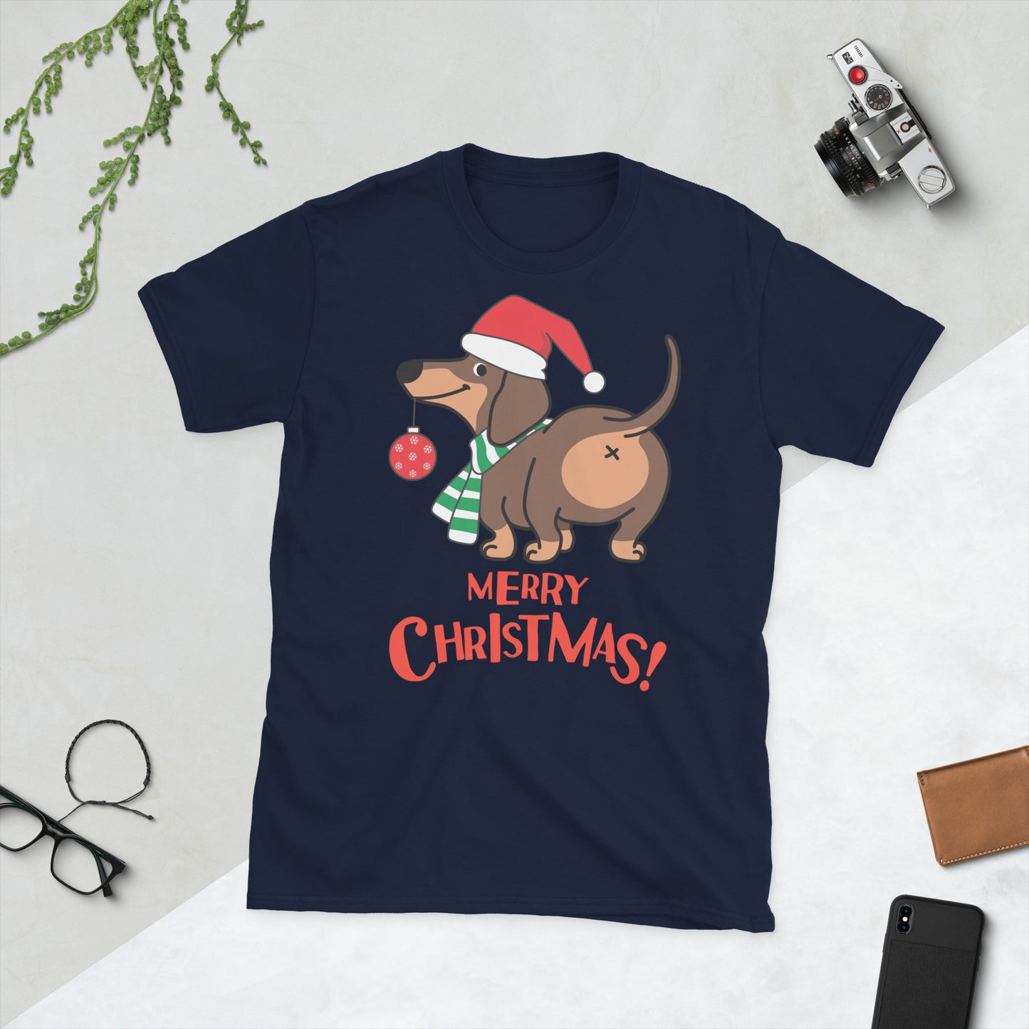 Merry Christmas dog butt - Unisex T-Shirt