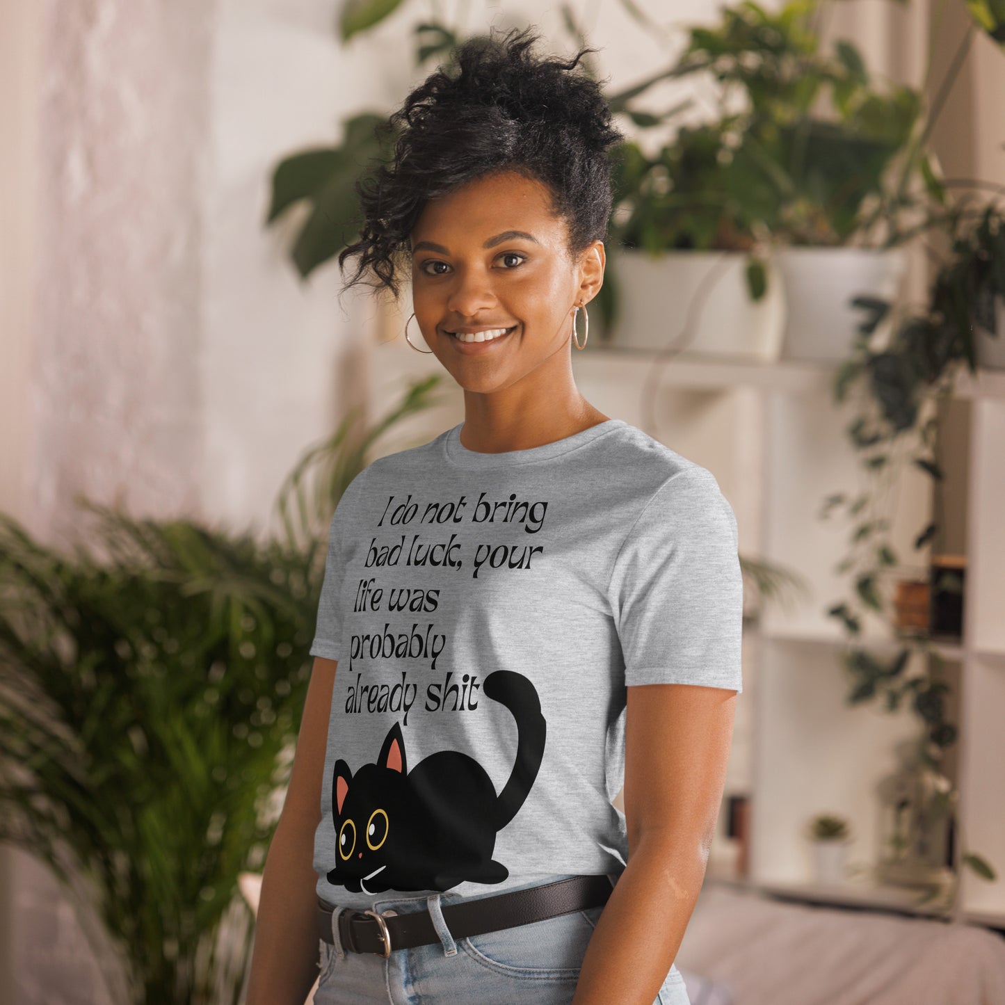 Black cat bad luck - Unisex T-Shirt