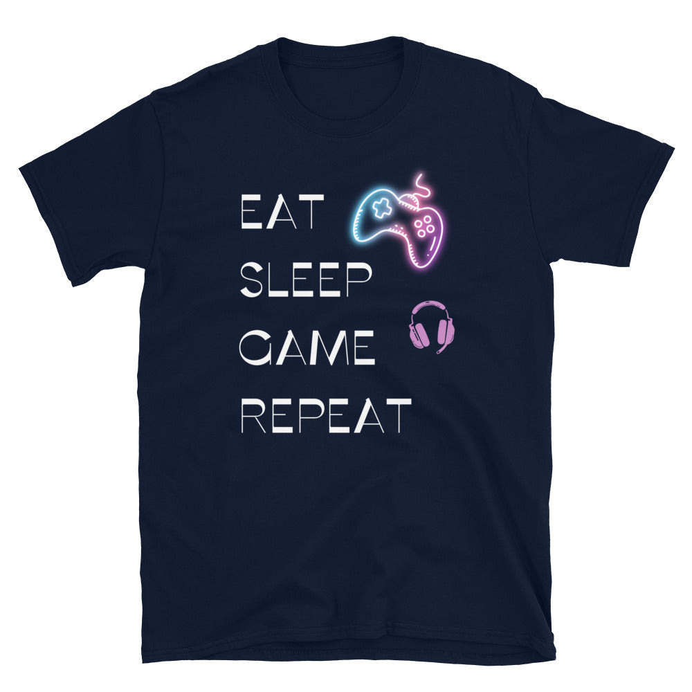 Eat Sleep Game Repeat - Unisex T-Shirt