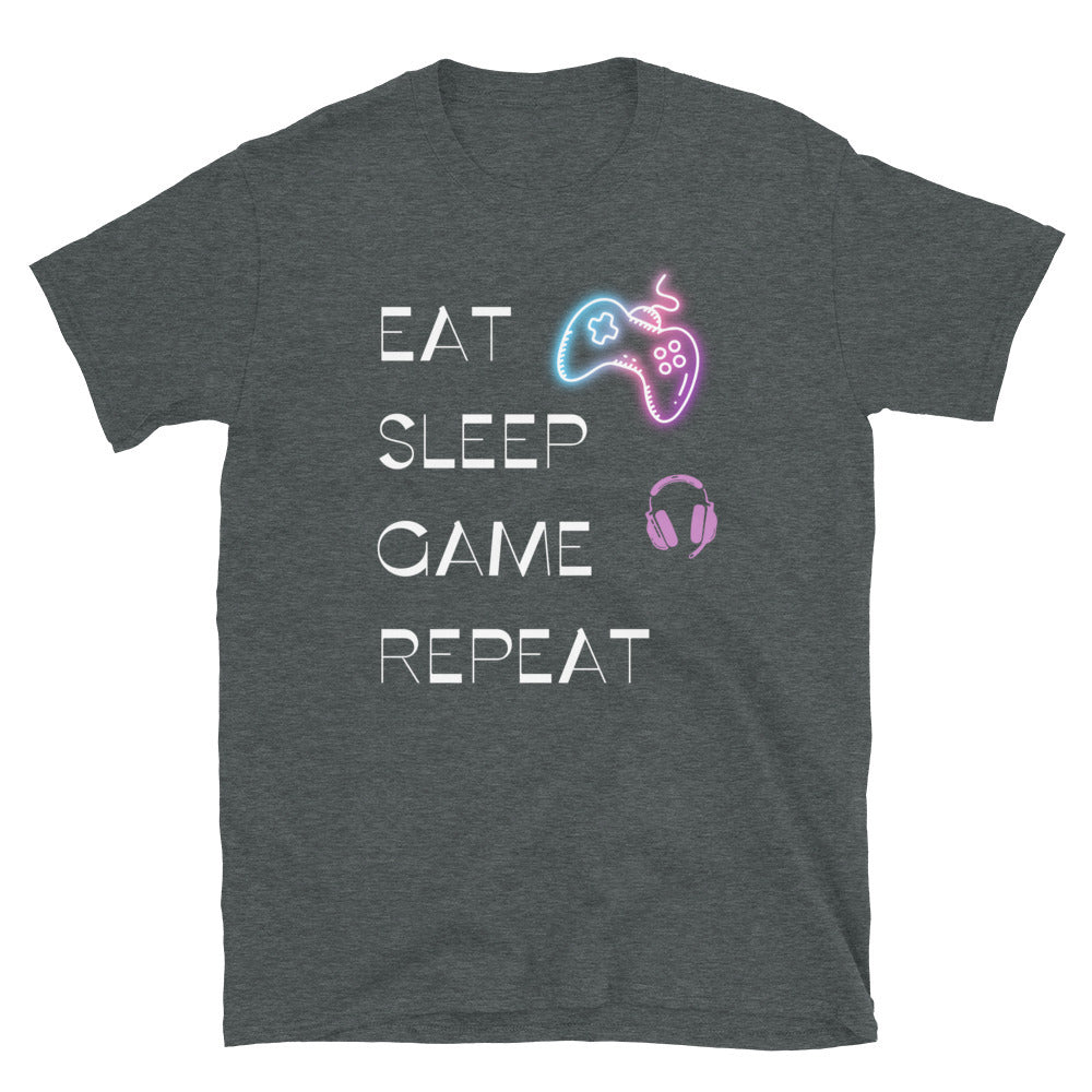 Eat Sleep Game Repeat - Unisex T-Shirt