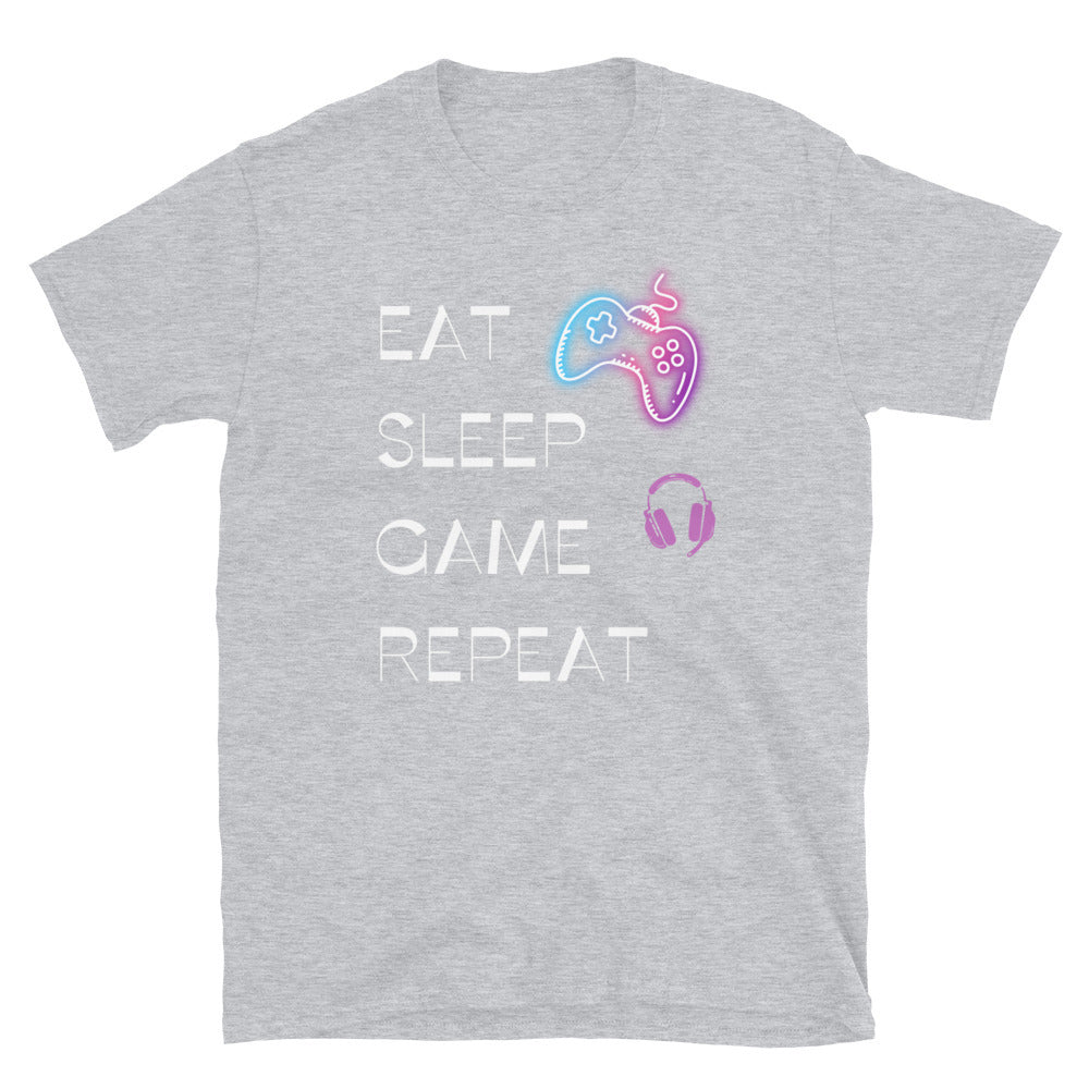 Eat Sleep Game Repeat - Unisex T-Shirt