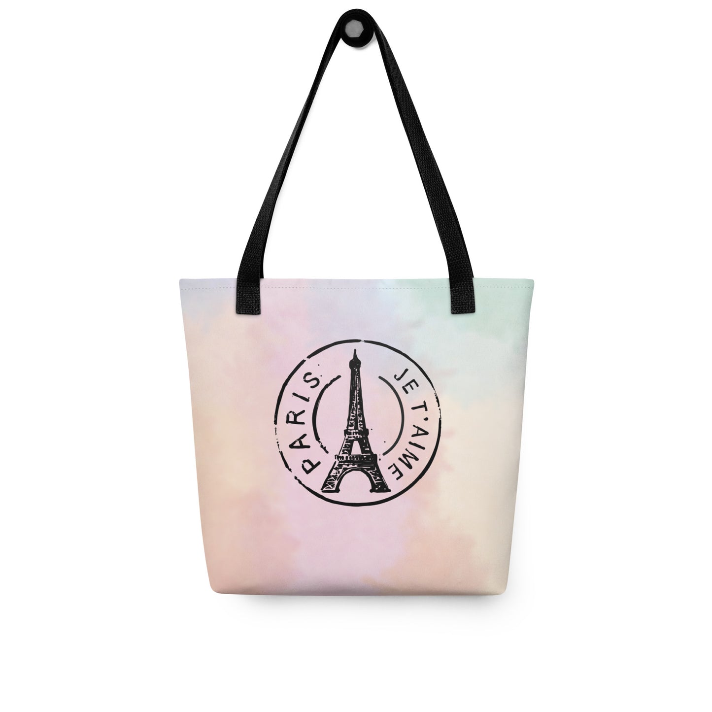 Paris je t'aime pink - Full color tote bag