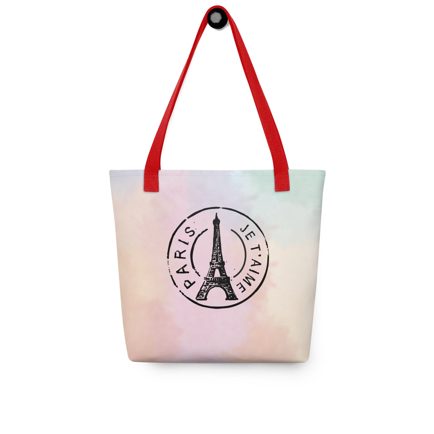 Paris je t'aime pink - Full color tote bag