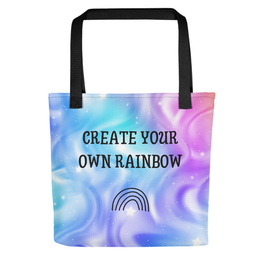 Create your own rainbow - Full colour totebag