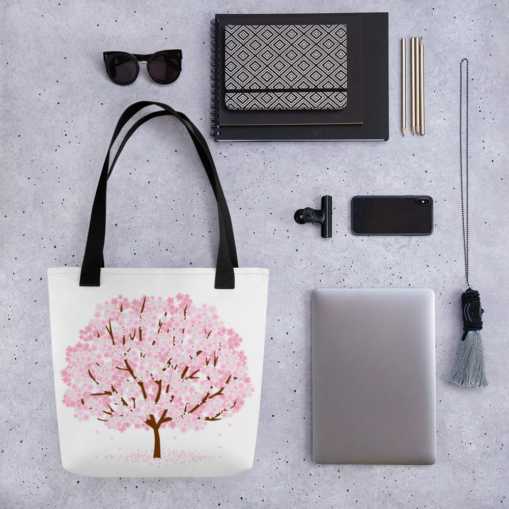 Cherry blossom - Full colour tote bag