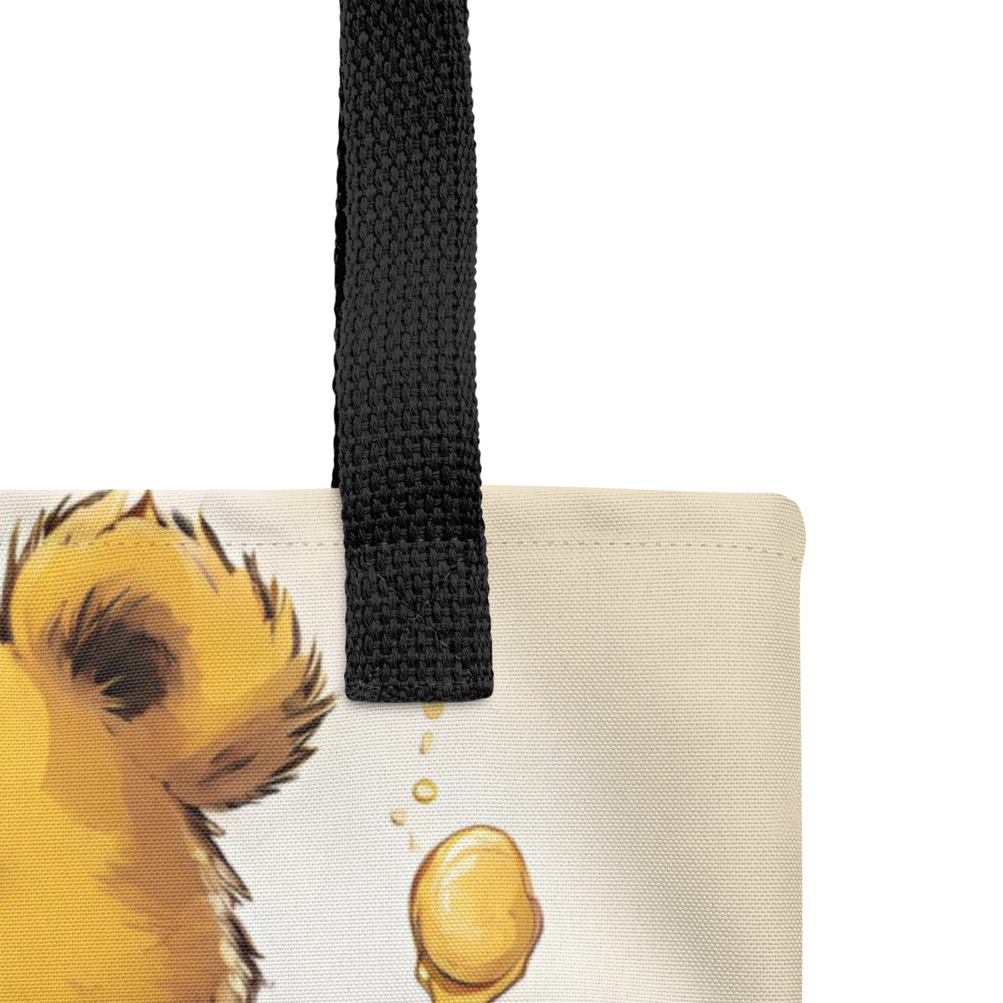 Bear eating honey - Full colour tote bag