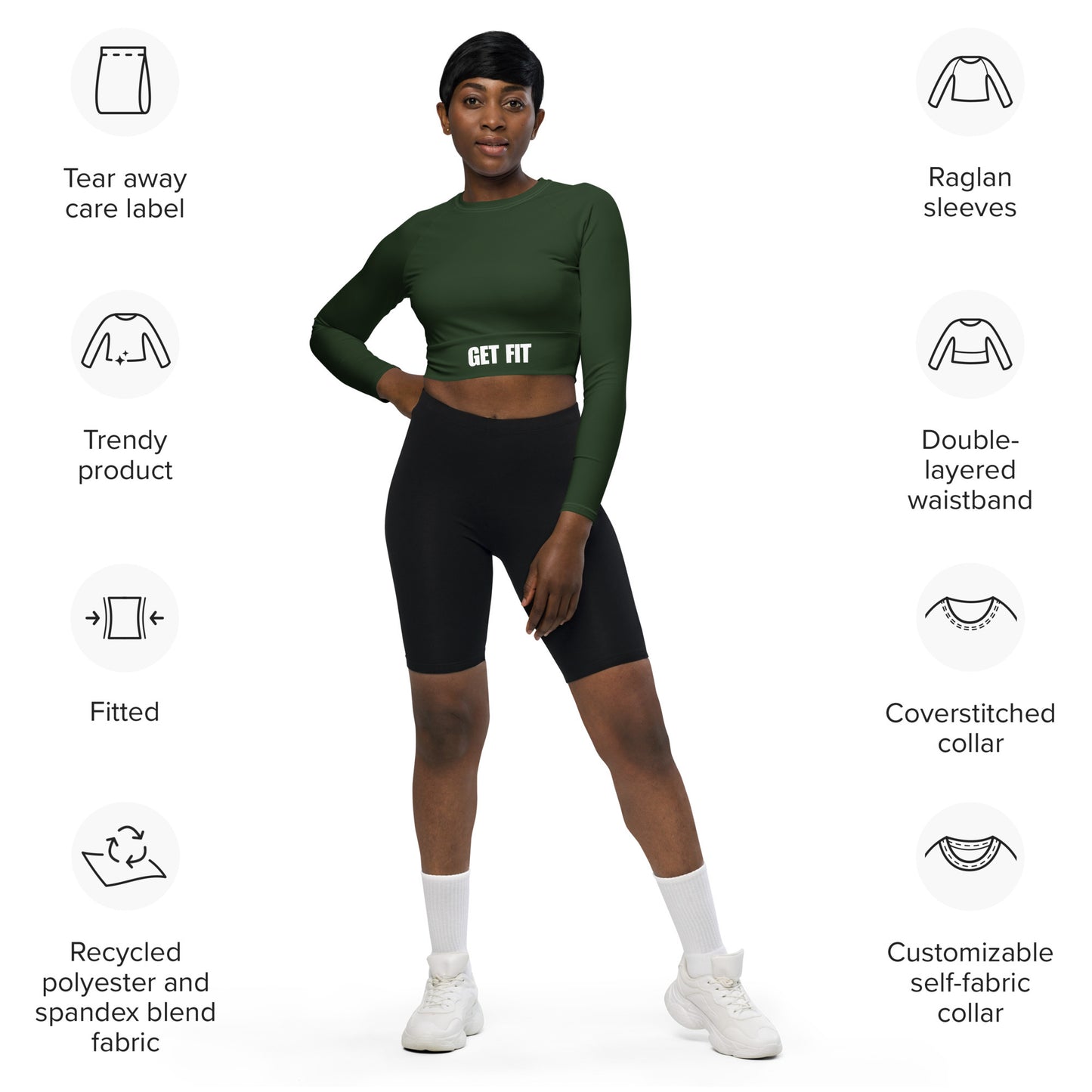 Get fit - Long-sleeve crop top