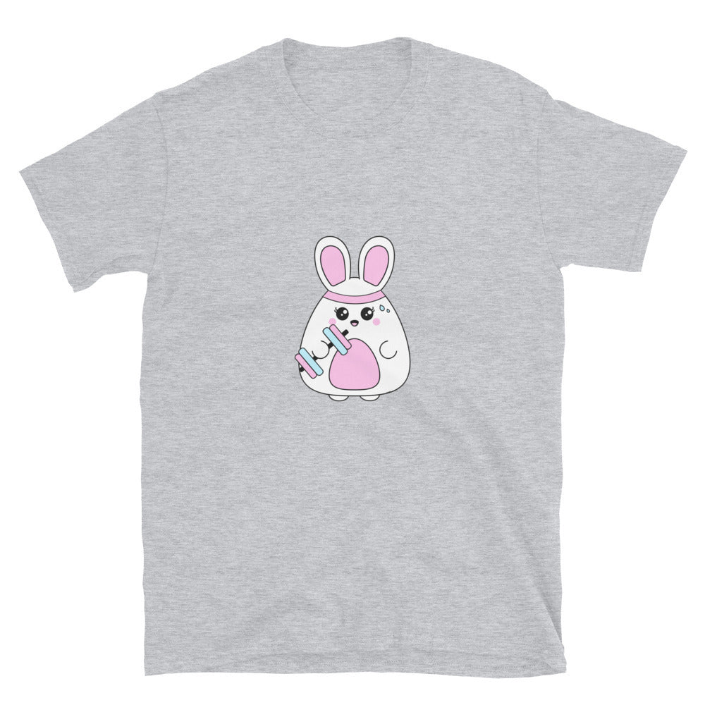 Bunny working out - Unisex T-Shirt