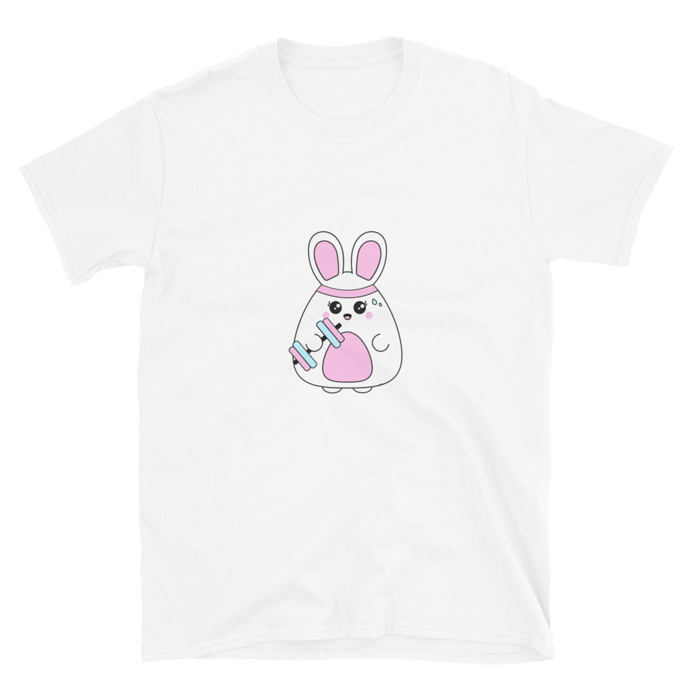 Bunny working out - Unisex T-Shirt