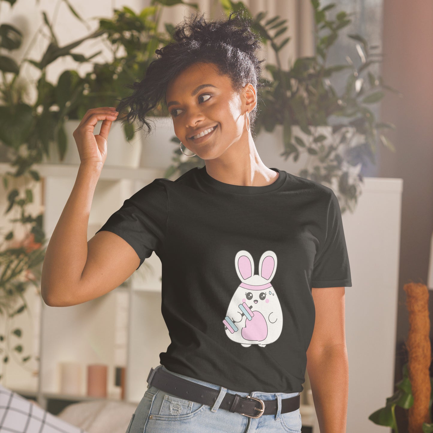 Bunny working out - Unisex T-Shirt