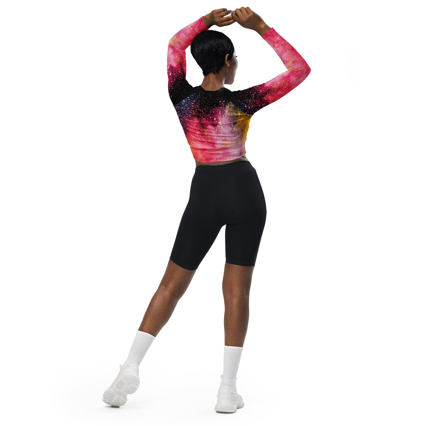 Colour eruption - Long-sleeve crop top