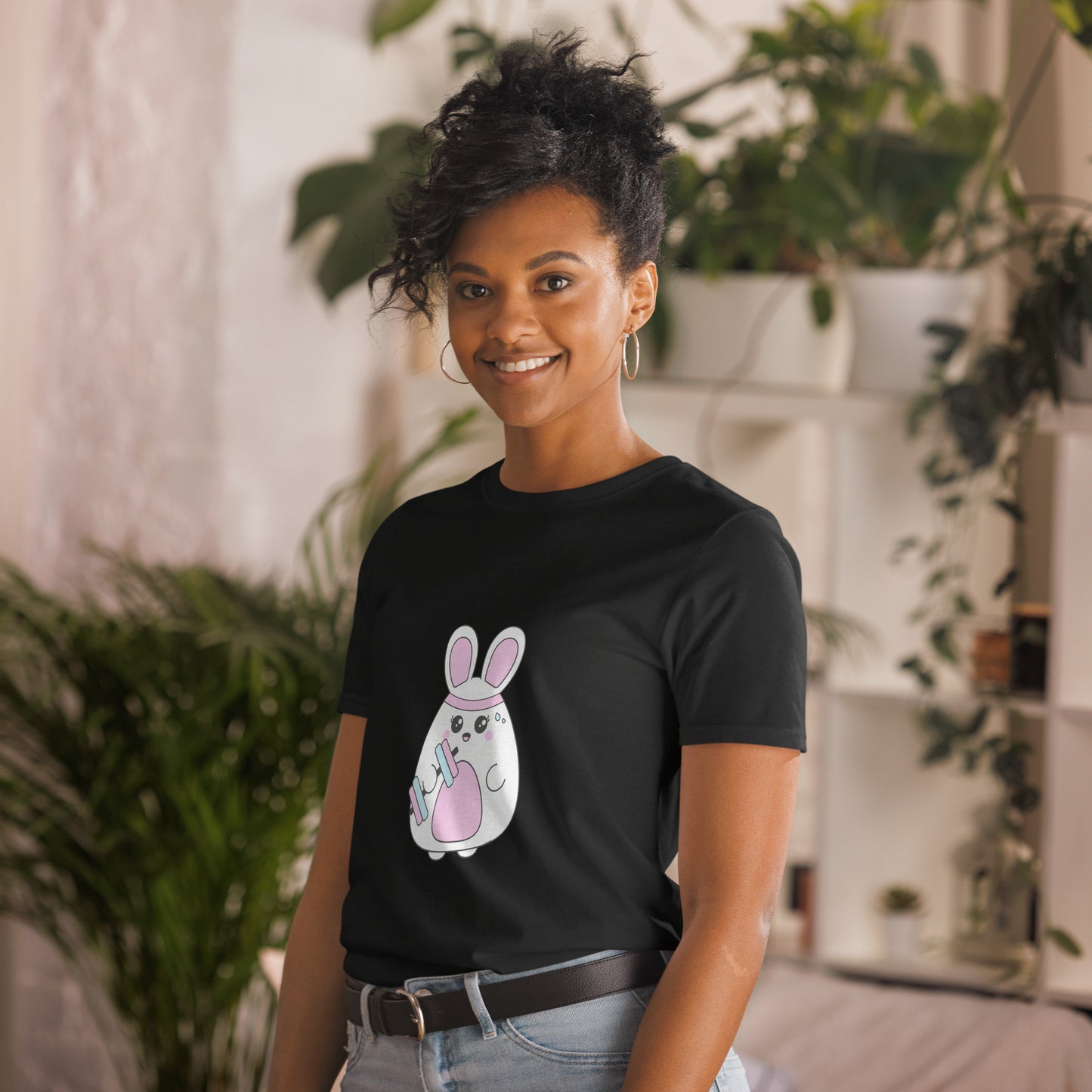 Bunny working out - Unisex T-Shirt