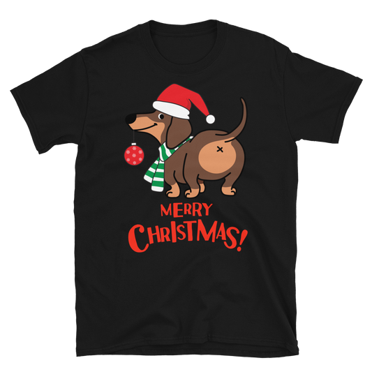 Merry Christmas dog butt - Unisex T-Shirt