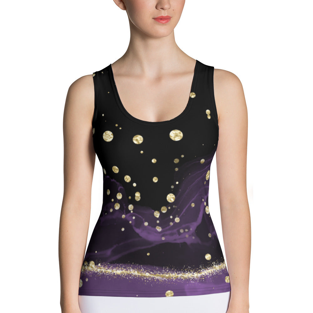 Black & purple - Tank Top