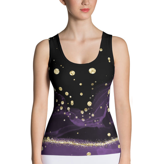 Black & purple - Tank Top