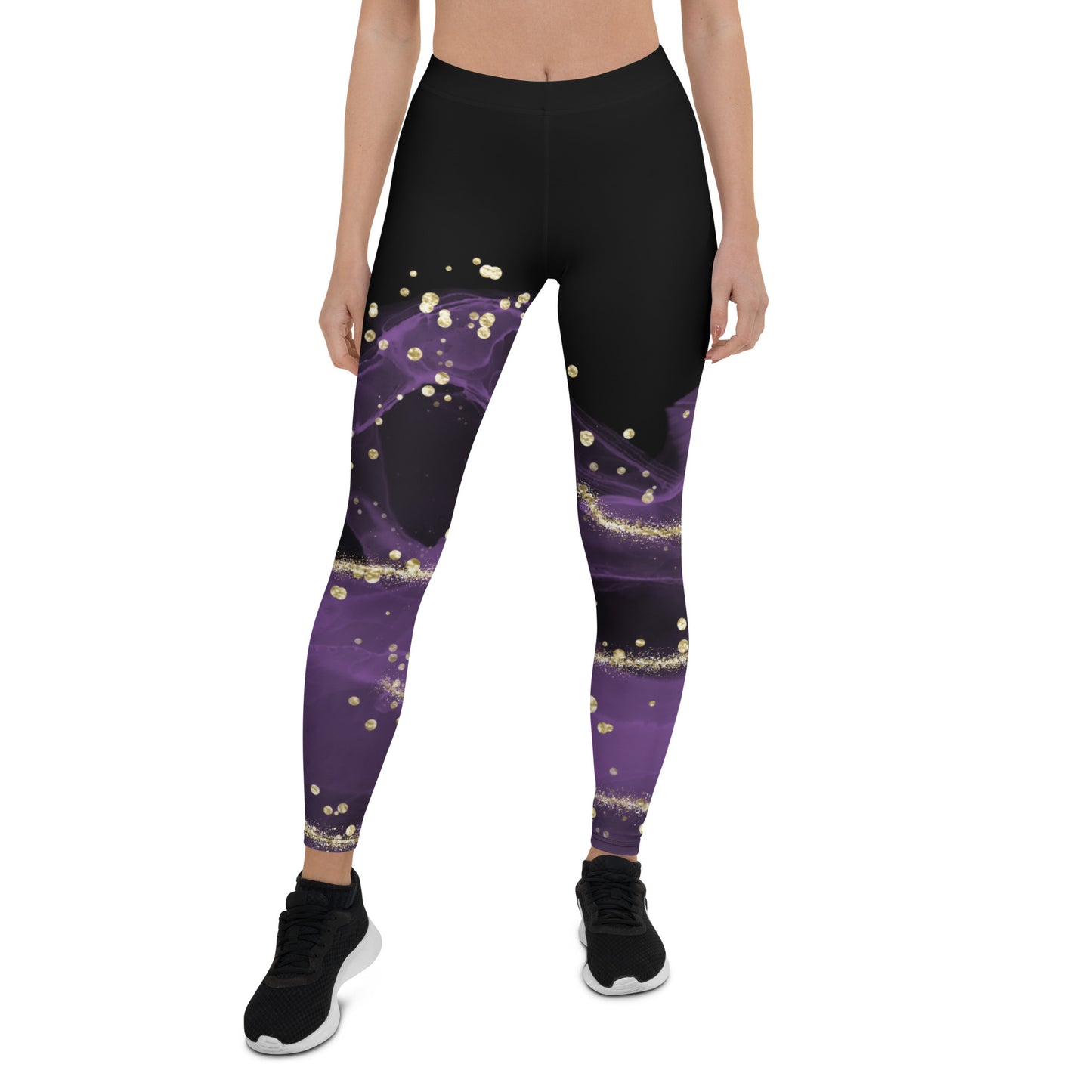 Black & purple - Leggings