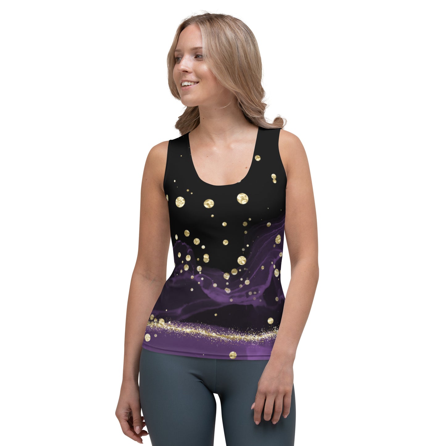 Black & purple - Tank Top