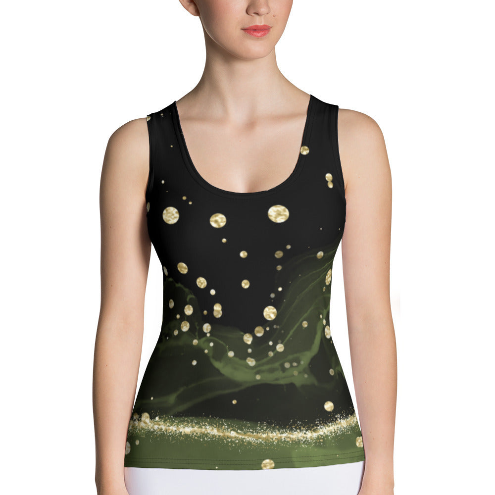 Black & green - Tank Top