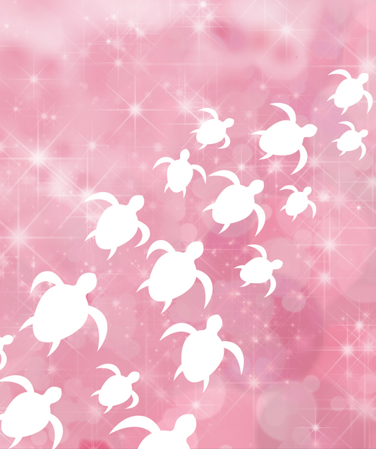 Pink stars turtles - Blanket