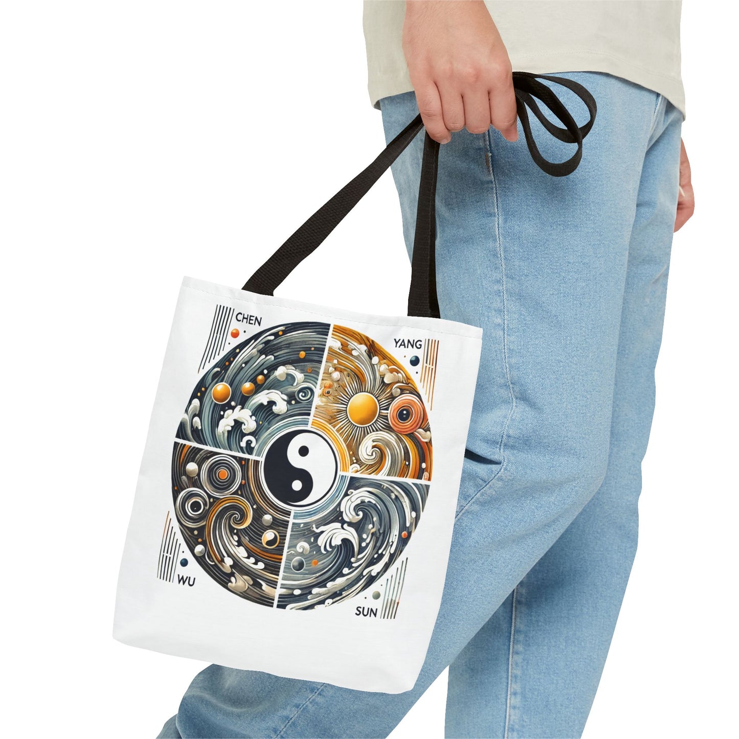 Tai Chi styles in waves - Tote Bag