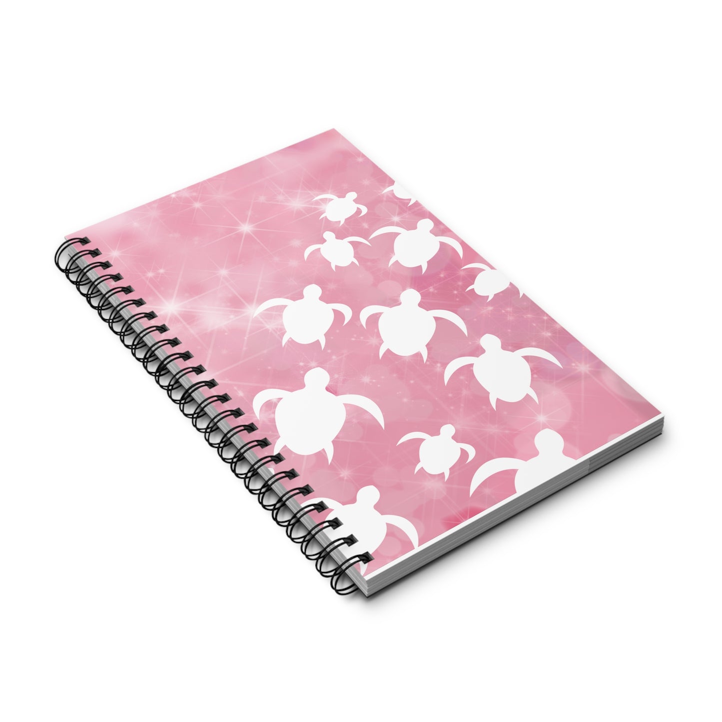 Pink Turtle - Spiral Notebook