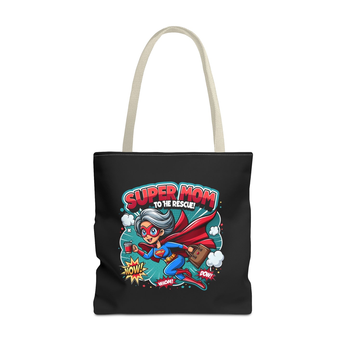 Super Mom to the rescue - Full colour tote bag