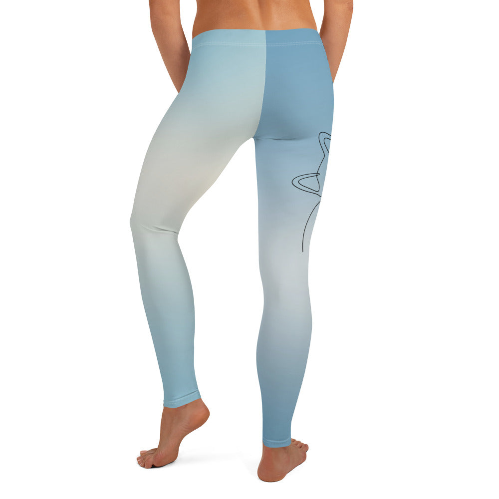 Cat light blue - Leggings