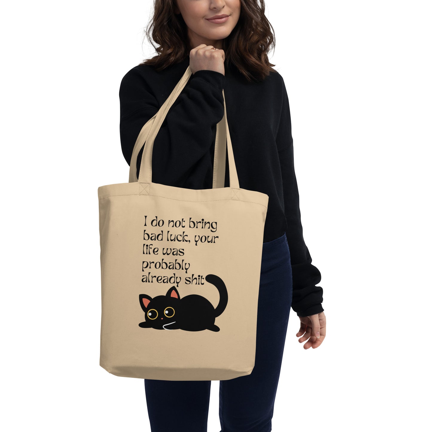 Black cat bad luck - Eco Tote Bag