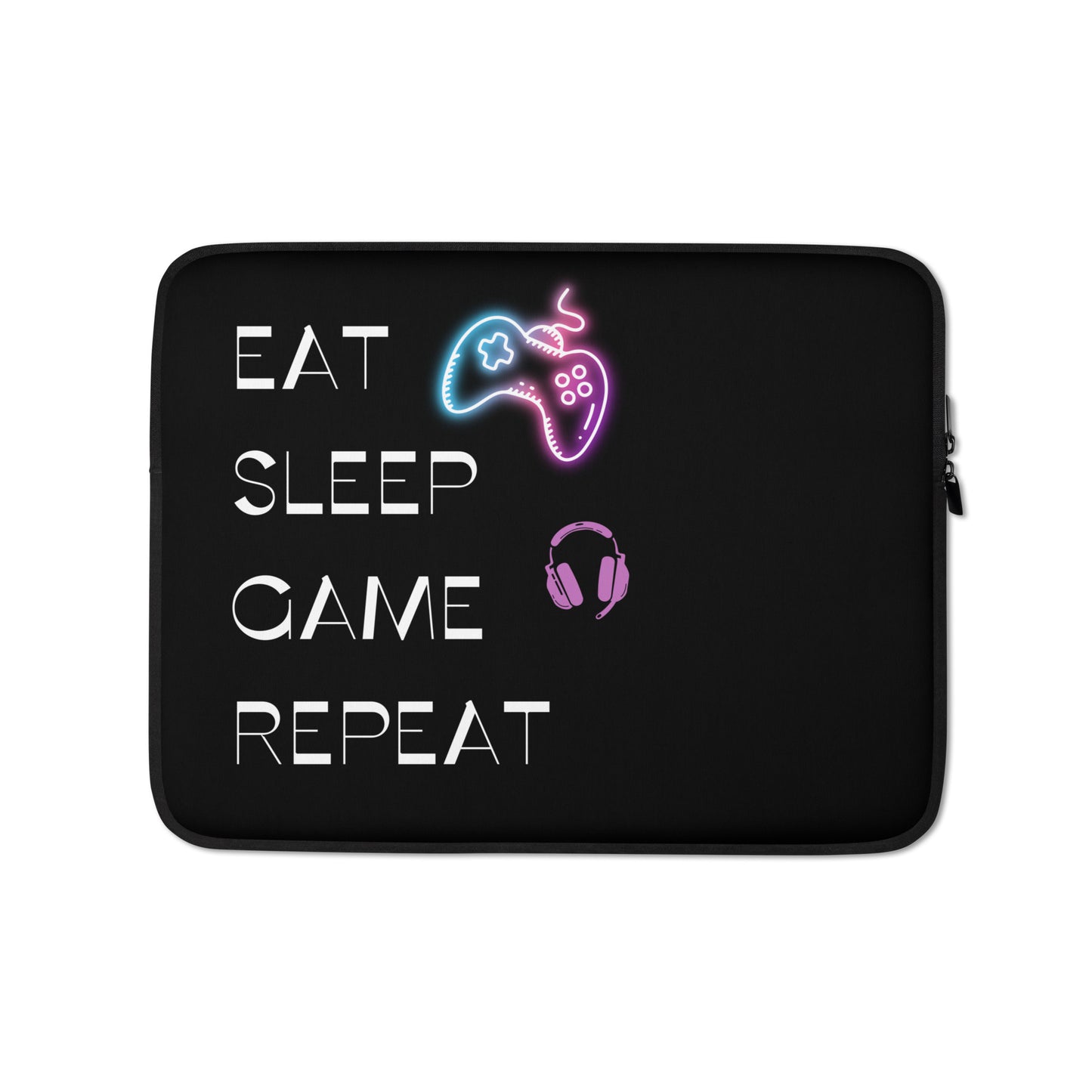 Eat sleep game repeat - Laptop Sleeve