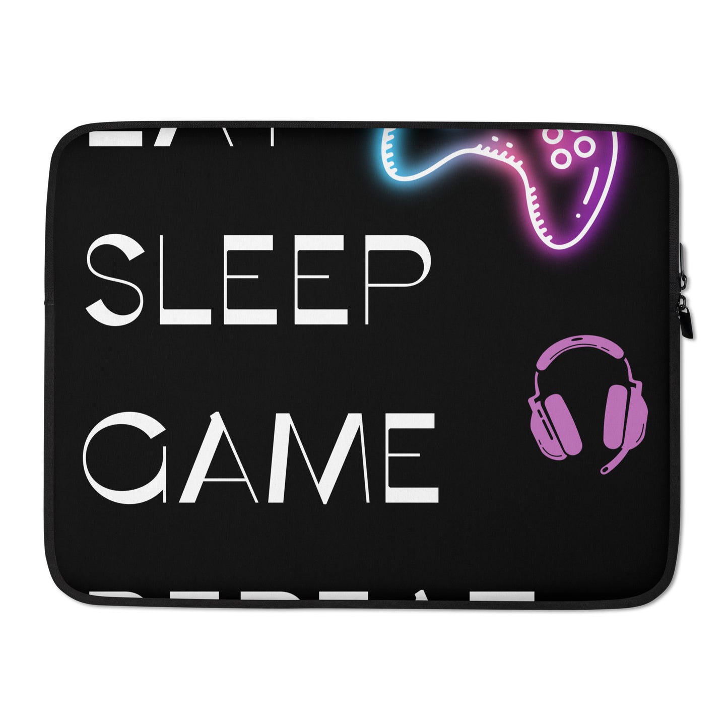 Eat sleep game repeat - Laptop Sleeve