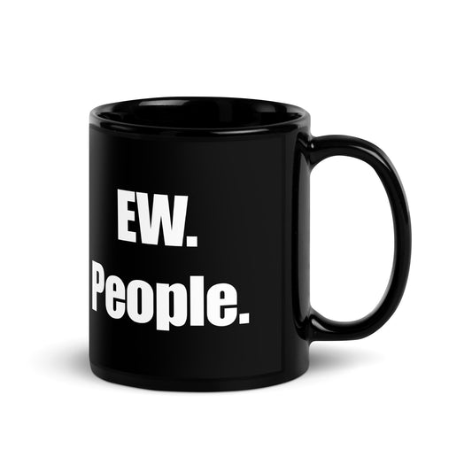 EW. People - Black Glossy Mug