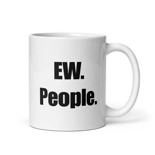 EW. People - White glossy mug